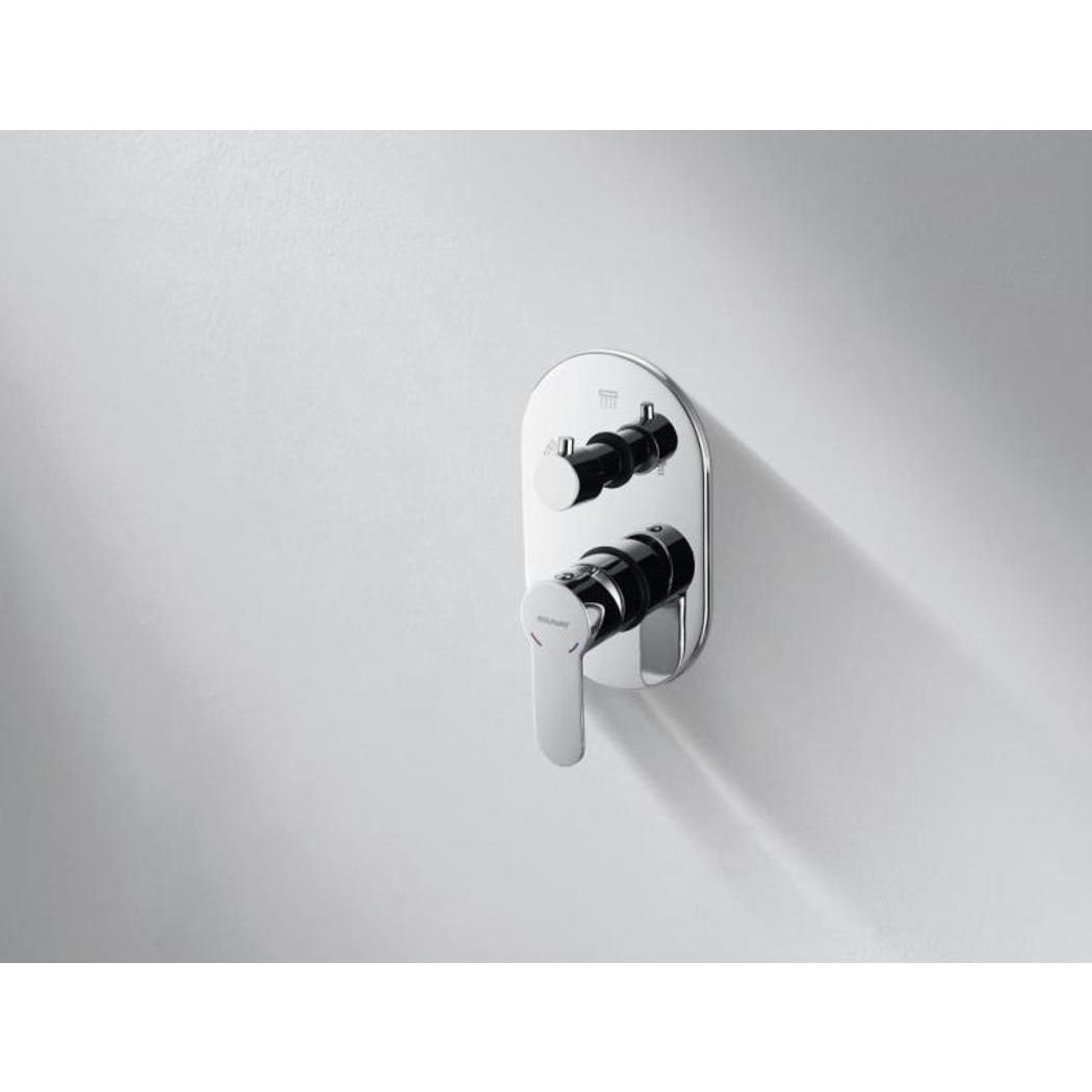 Смеситель для душа встраиваемый на 3 потока Bravat (Брават) New Moon P69191C-RUS, хром