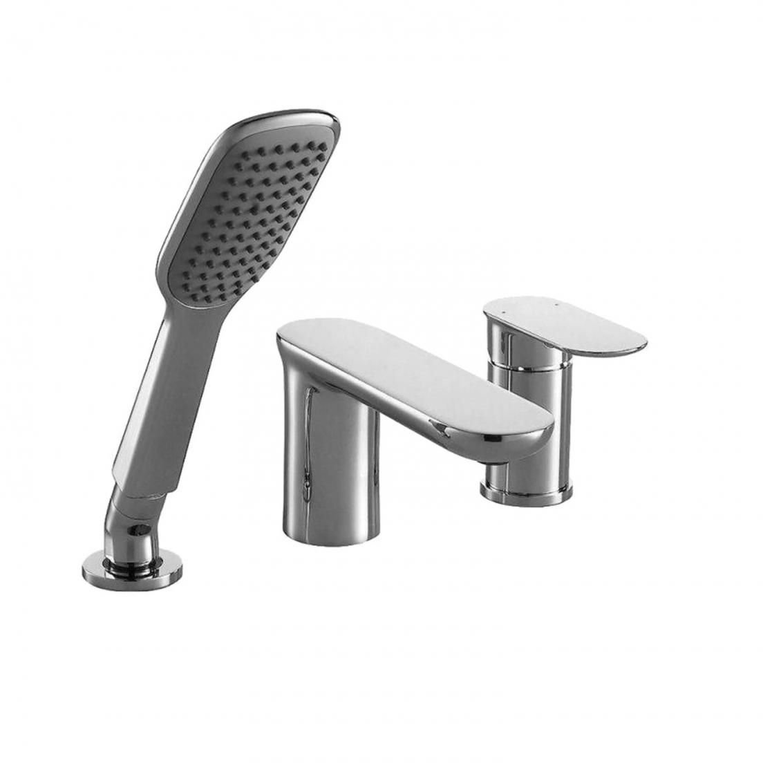 Смеситель на борт ванны Bravat (Брават) Gina F565104C-2-ENG, хром