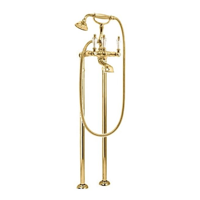 Смеситель для ванны, для душа Cezares (Цезарис) Diamond золото (DIAMOND-VDP-03/24-Sw)