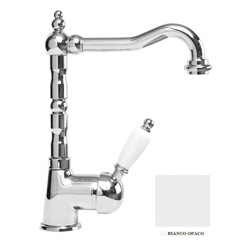 Смеситель для раковин Cezares (Цезарис) Elite bianco opaco (ELITE-LSM2-BIO)