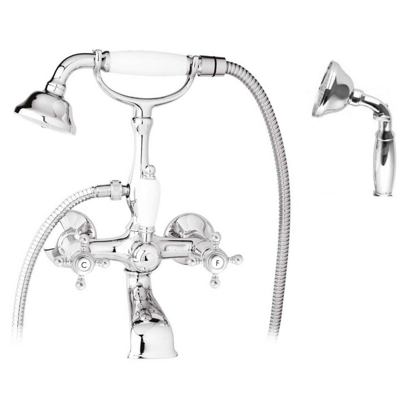 Смеситель для ванны, для душа Cezares (Цезарис) Golf хром (GOLF-VD-01-M)