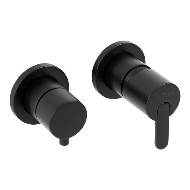 Смеситель для душа Cezares (Цезарис) Leaf черный матовый (LEAF-VDIM3-NOP)