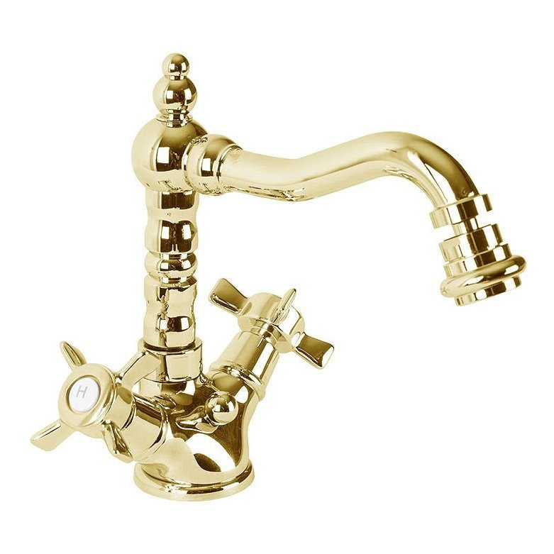 Смеситель для биде Cezares (Цезарис) Lord золото, ручки золото (LORD-BS2-03/24)