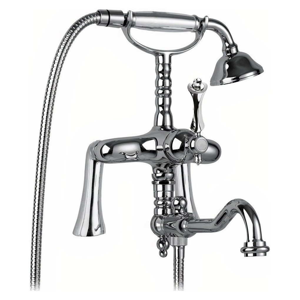 Смеситель на борт ванны Cezares (Цезарис) Margot хром, ручка хром (MARGOT-PBV2-01-M)