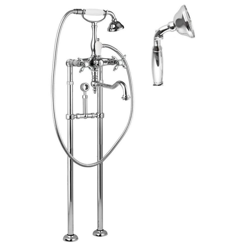 Напольный смеситель для ванны Cezares (Цезарис) Nostalgia хром (NOSTALGIA-VDPS2-01-M)