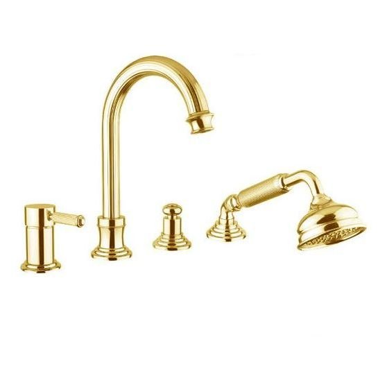 Смеситель на борт ванны Cezares (Цезарис) Olimp золото (OLIMP-BVDM-03/24-L)