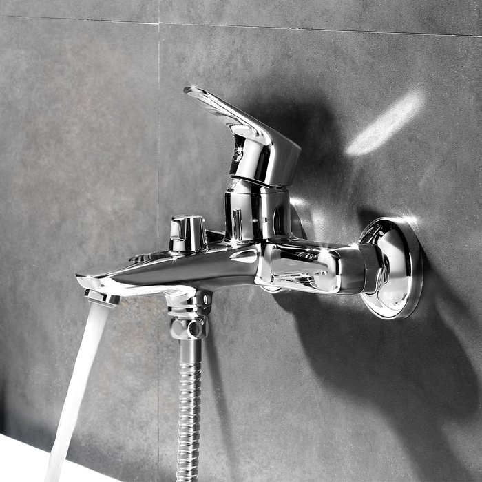 Смеситель Iddis (Иддис) для ванны с керамическим дивертором Zodiac глянцевый хром ZODSB02i02WA