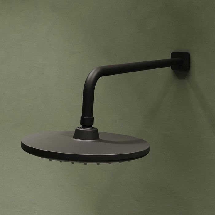 Душевая система Iddis (Иддис) Ray скрытого монтажа с тропическим душем и ручным душем черный матовый RAYBL02i67