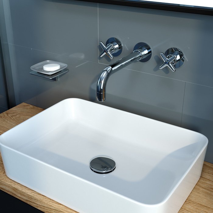 Смеситель Iddis (Иддис) встраиваемый для умывальника Acros глянцевый хром ACRSB00i65