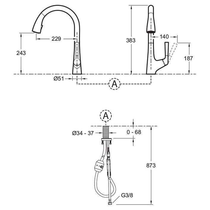 Смеситель для кухни Jacob Delafon (Якоб Делафон) Malleco нержавеющая сталь (E562)