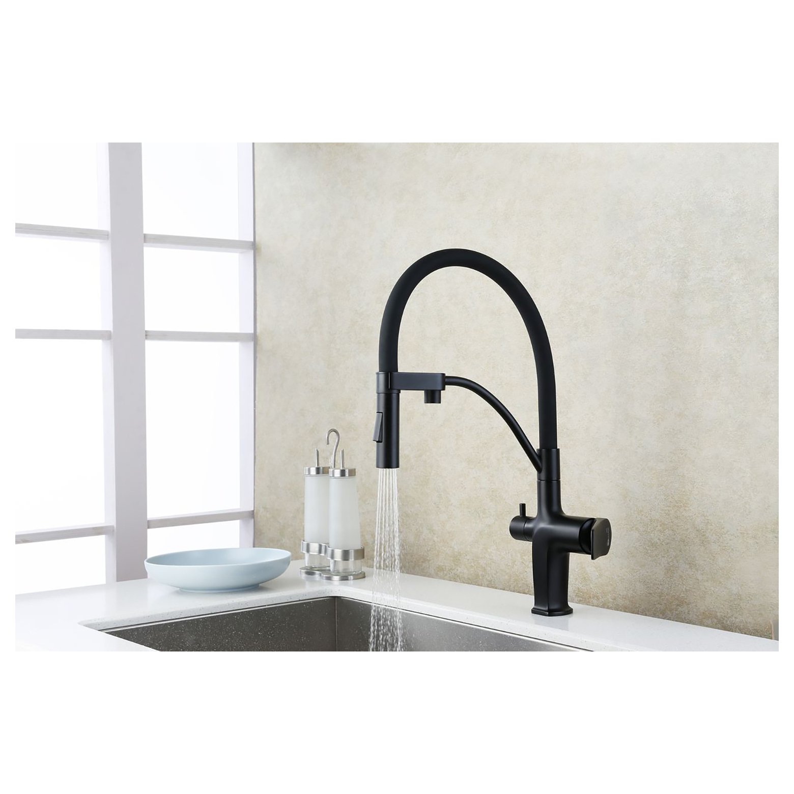 Смеситель для кухни с изливом питьевой. Смеситель для кухни с изливом питьевой. Смеситель для кухни с изливом питьевой. Kitchen faucet смеситель. Смеситель для кухни (черный) hn15085-c, hansen.