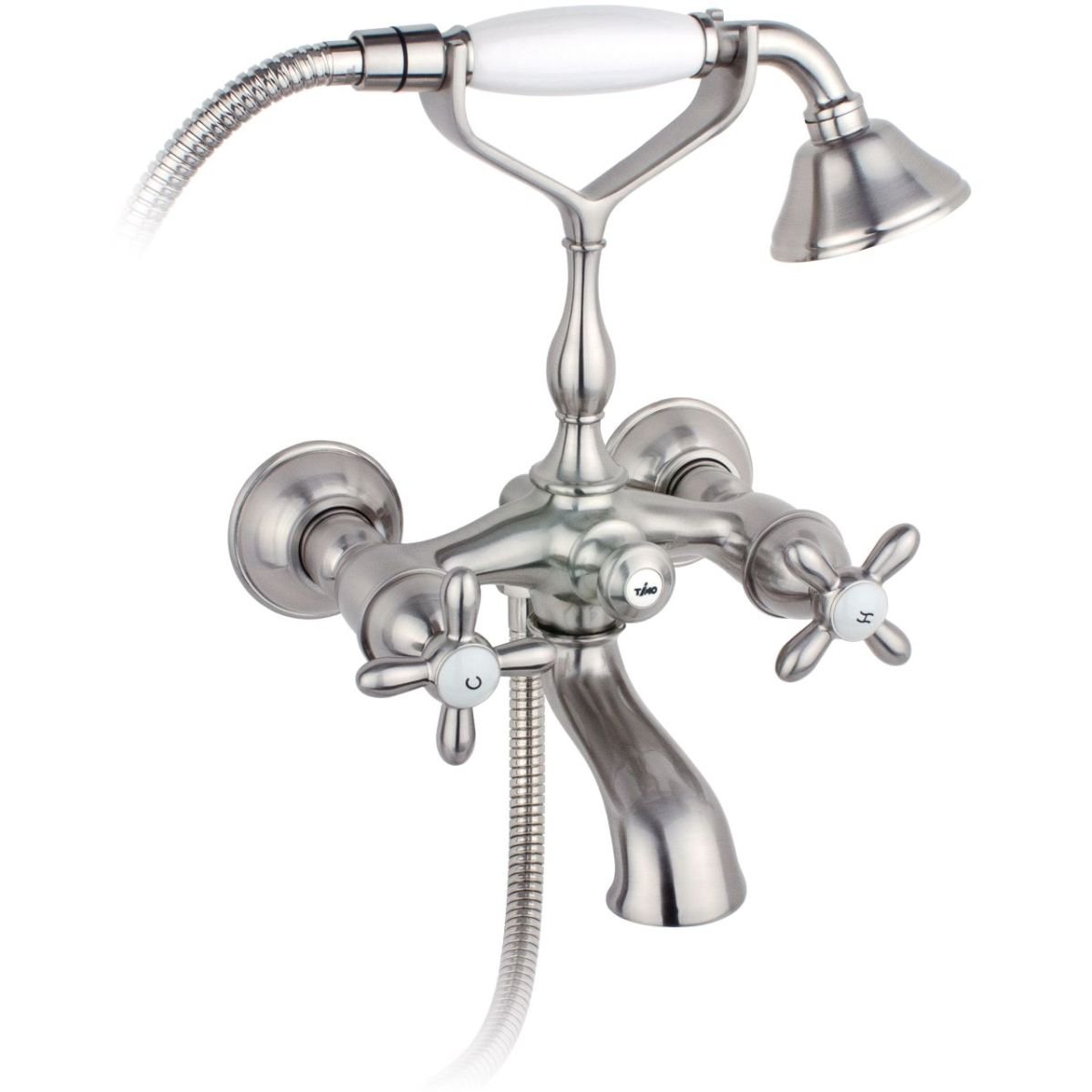 Смеситель для ванны Timo (Тимо) Ritz Серебро (0144Y silver cross)