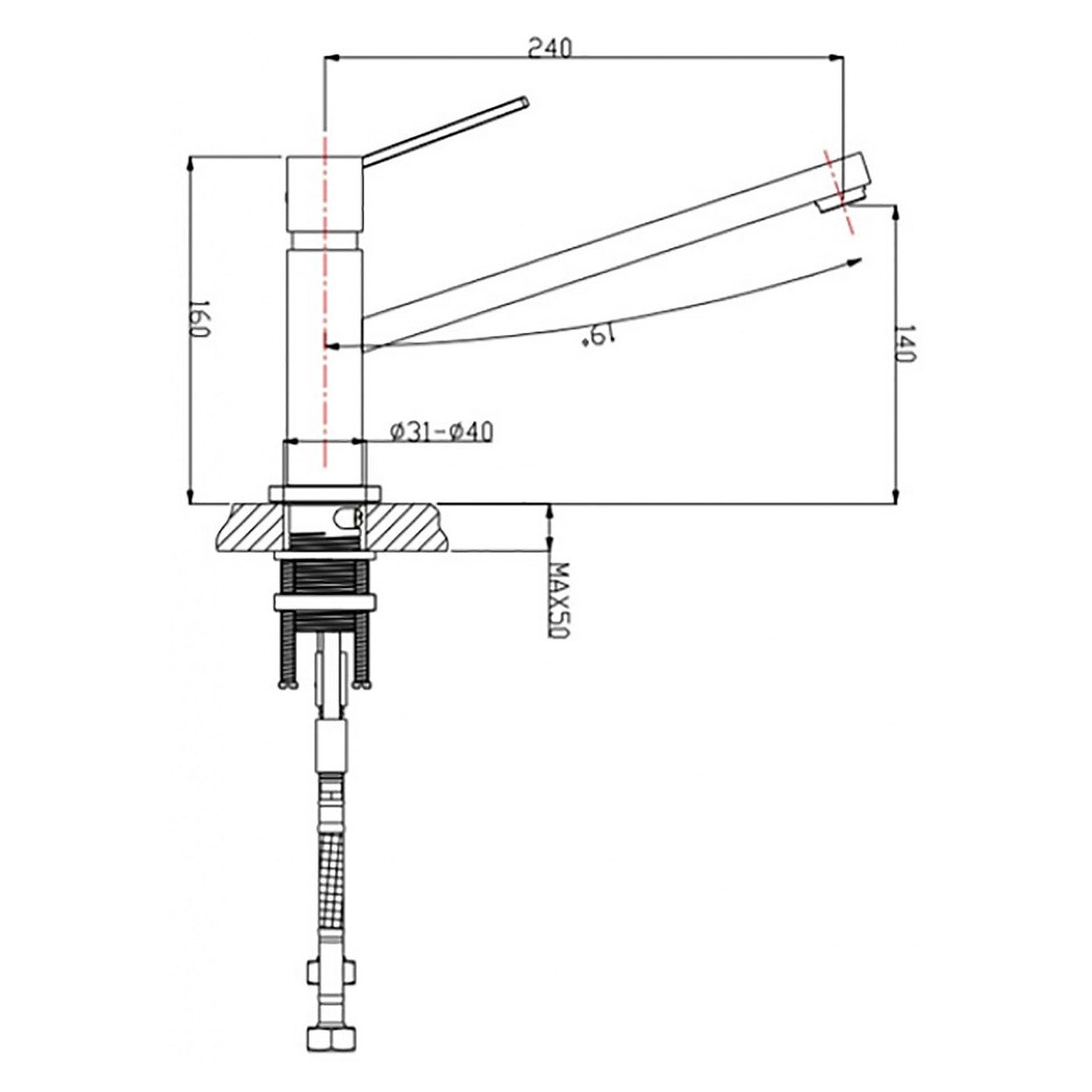 Смеситель для кухонных моек Timo (Тимо) Tana антик 2593FN antique