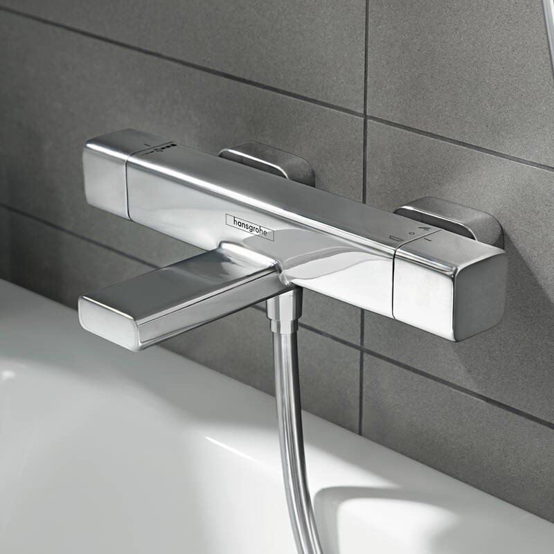 Смеситель для ванн, для душа Hansgrohe Ecostat E хром (15774000)