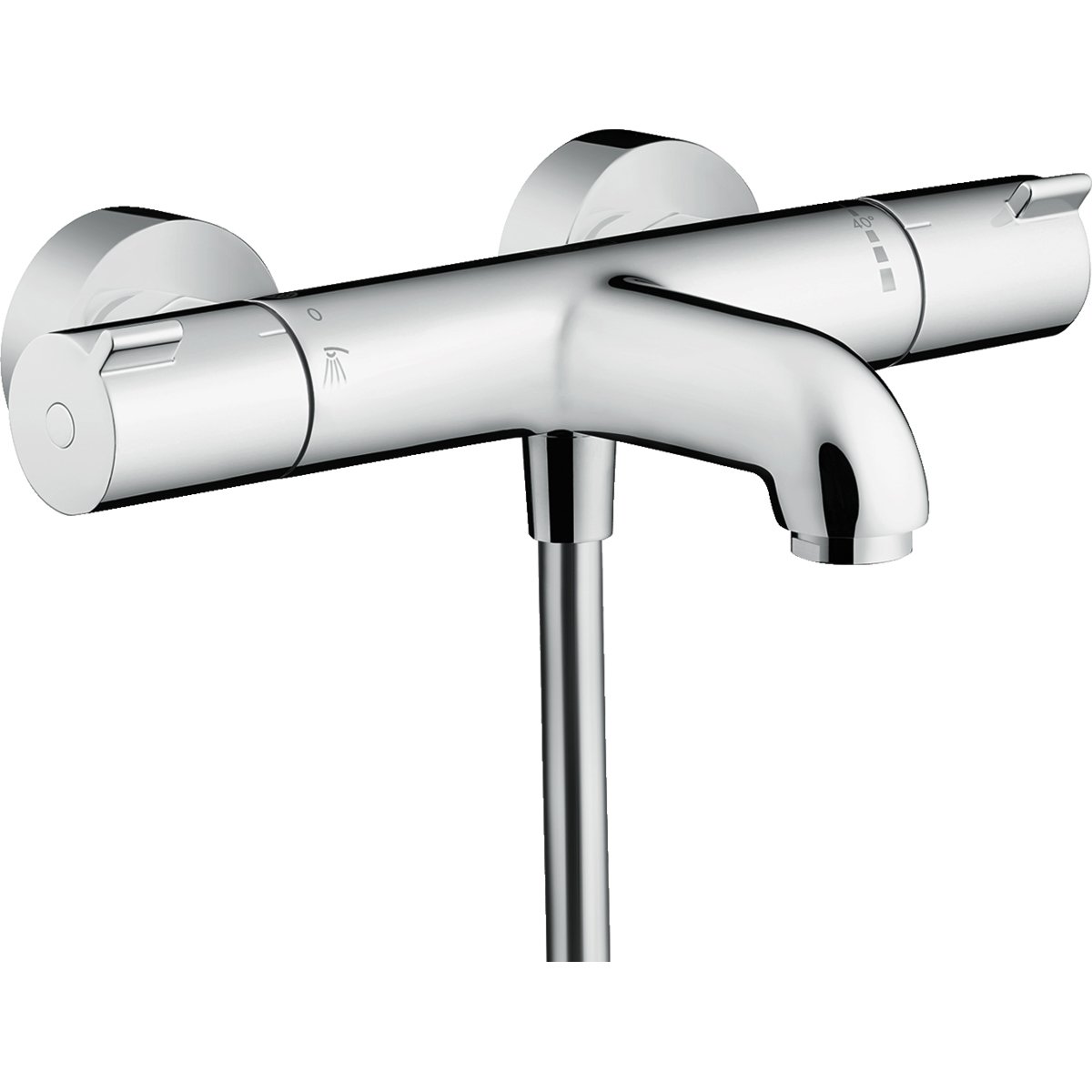 Смеситель для ванн, для душа Hansgrohe Ecostat хром (13201000)