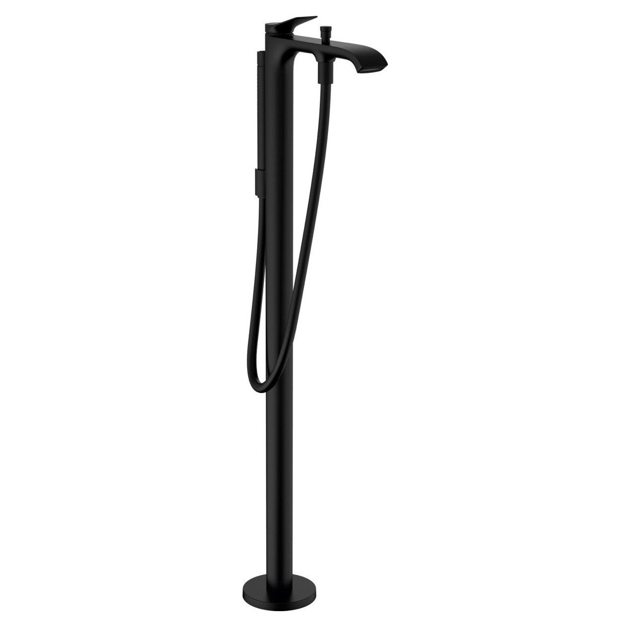 Смеситель для ванны Hansgrohe (Хансгрое) Vivenis напольный 75445670, черный матовый