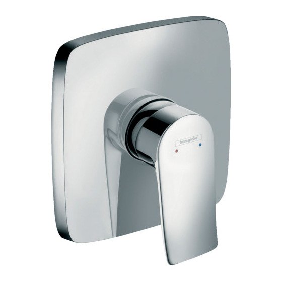 Смеситель для душа Hansgrohe (Хансгрое) Metris 31456000 хром (внешняя часть)
