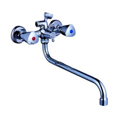 Смеситель для ванны с круглым изливом Эверест (Everest) Хром (B22-334)