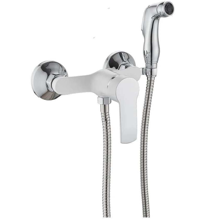 Смеситель для ванны с гигиеническим душем Potato (Потато) P20237-7 хром