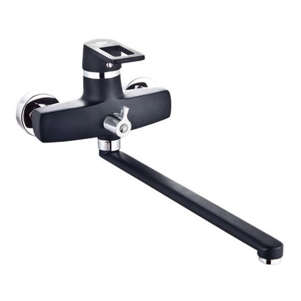 Смеситель для ванны универсальный однорычажный Potato (Потато) Черный (P2230-6)