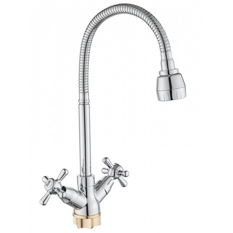 Смеситель для кухни с гибким изливом Potato (Потато) P58301 хром