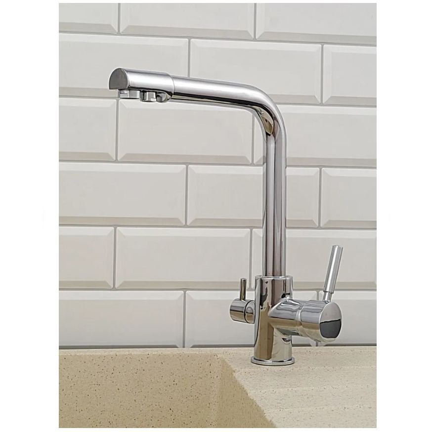 Смеситель для кухни под фильтр питьевой воды Potato (Потато) P4498 хром