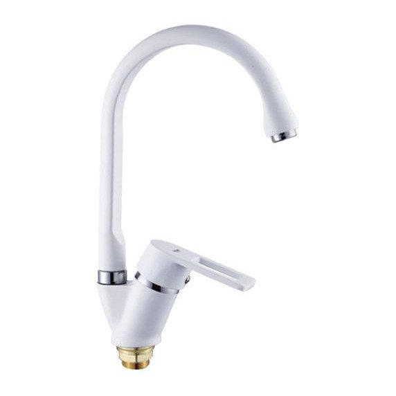 Смеситель для кухни с высоким изливом Potato (Потато) Белый (P5130-7)