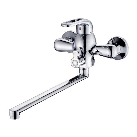 Смеситель для ванны универсальный однорычажный Potato (Потато) Хром (P2236)