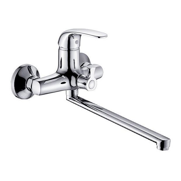 Смеситель для ванны универсальный однорычажный Potato (Потато) Хром (P22203)