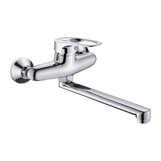 Смеситель для кухни с длинным прямым изливом Potato (Потато) Хром (P46215)