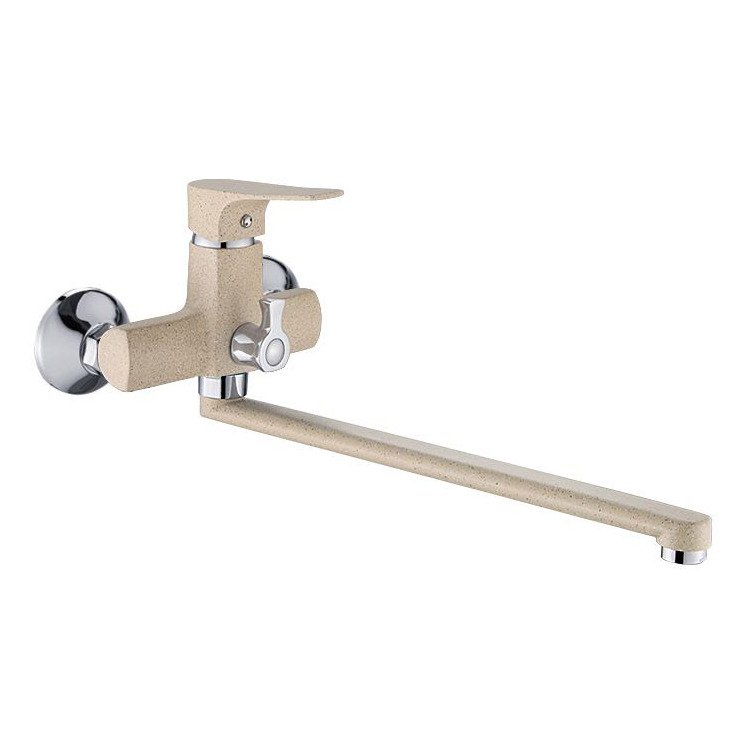 Смеситель для ванны универсальный однорычажный Potato (Потато) кремовый (P22222-9)