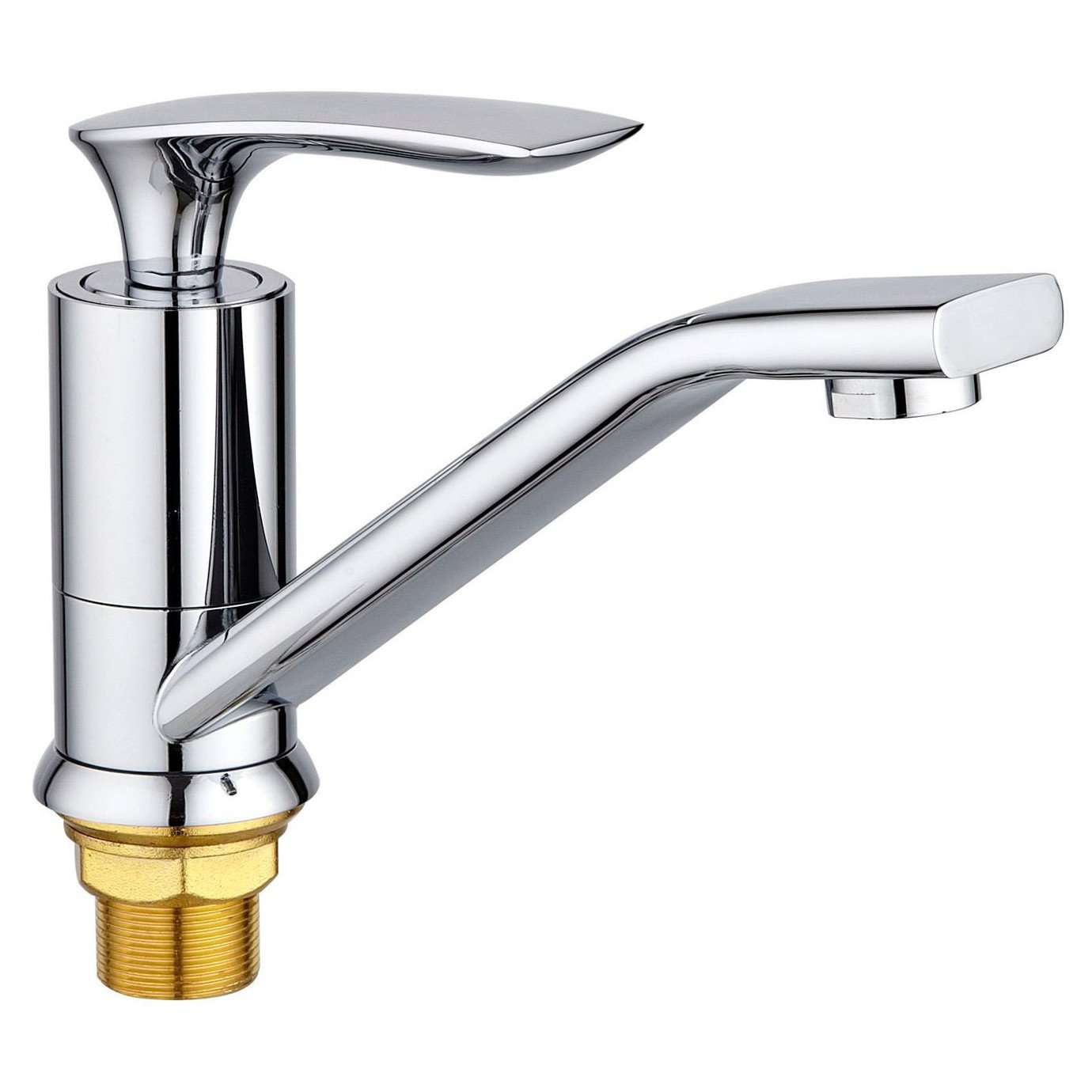 Смеситель для кухни с коротким изливом Potato (Потато) Хром (P45234-2)