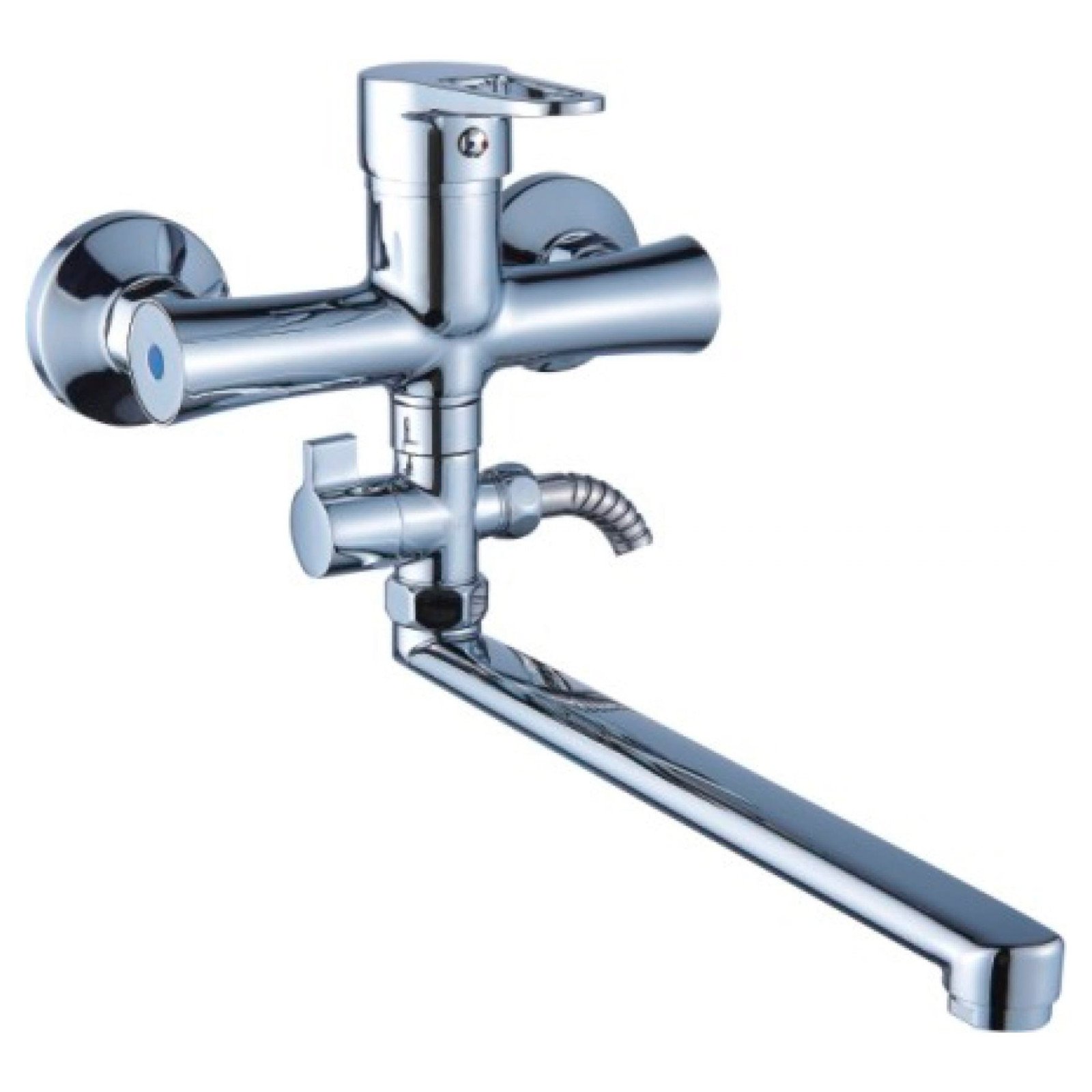 Смеситель для ванны универсальный однорычажный Potato (Потато) Хром (P21270)