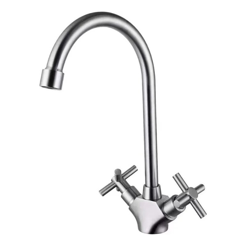 Смеситель для кухни с высоким изливом Potato (Потато) P40357S сатин