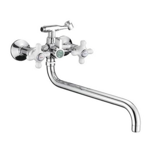 Смеситель для ванны с круглым изливом Potato (Потато) Хром (P2763)