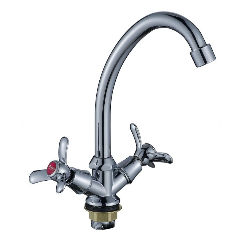 Смеситель для кухни с высоким изливом Potato (Потато) P4967 хром