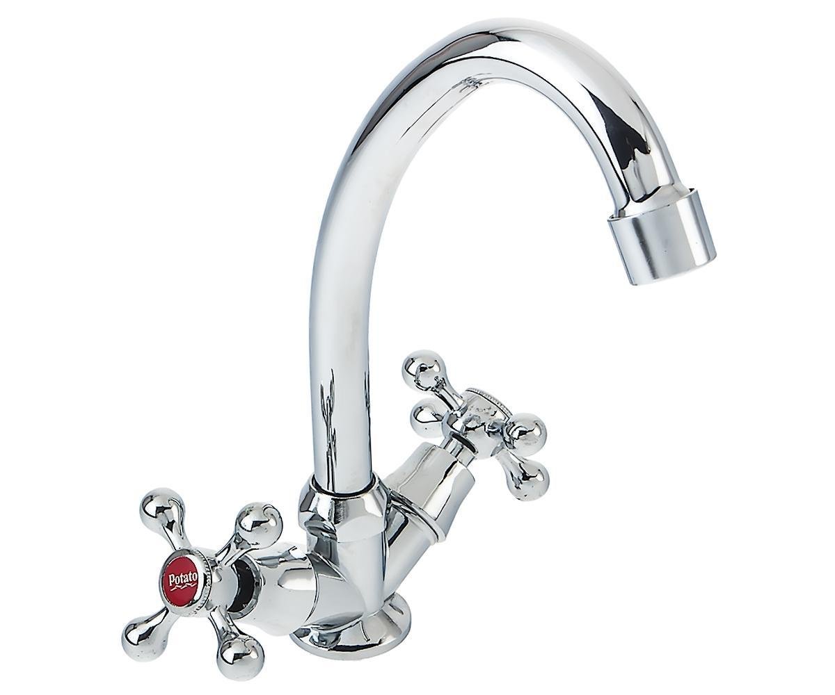 Смеситель для кухни с высоким изливом Potato (Потато) Хром (P4971)