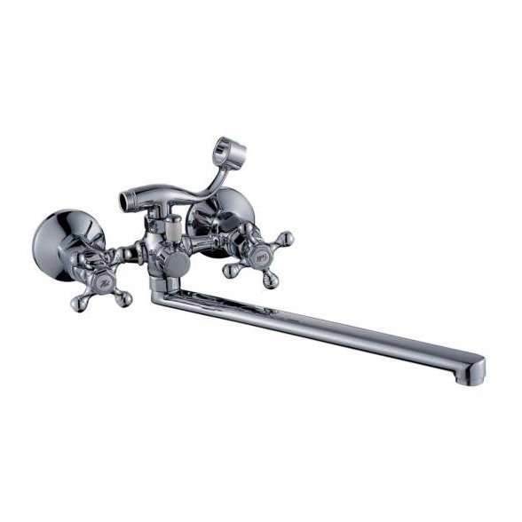 Смеситель для ванны с длинным плоским изливом Potato (Потато) Хром (P22329)