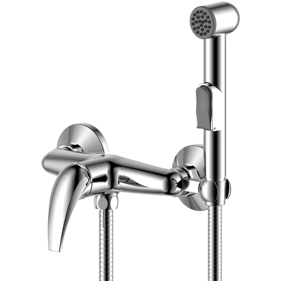 Смеситель для биде Rossinka (Росинка) Y25-52 хром с гигиеническим душем