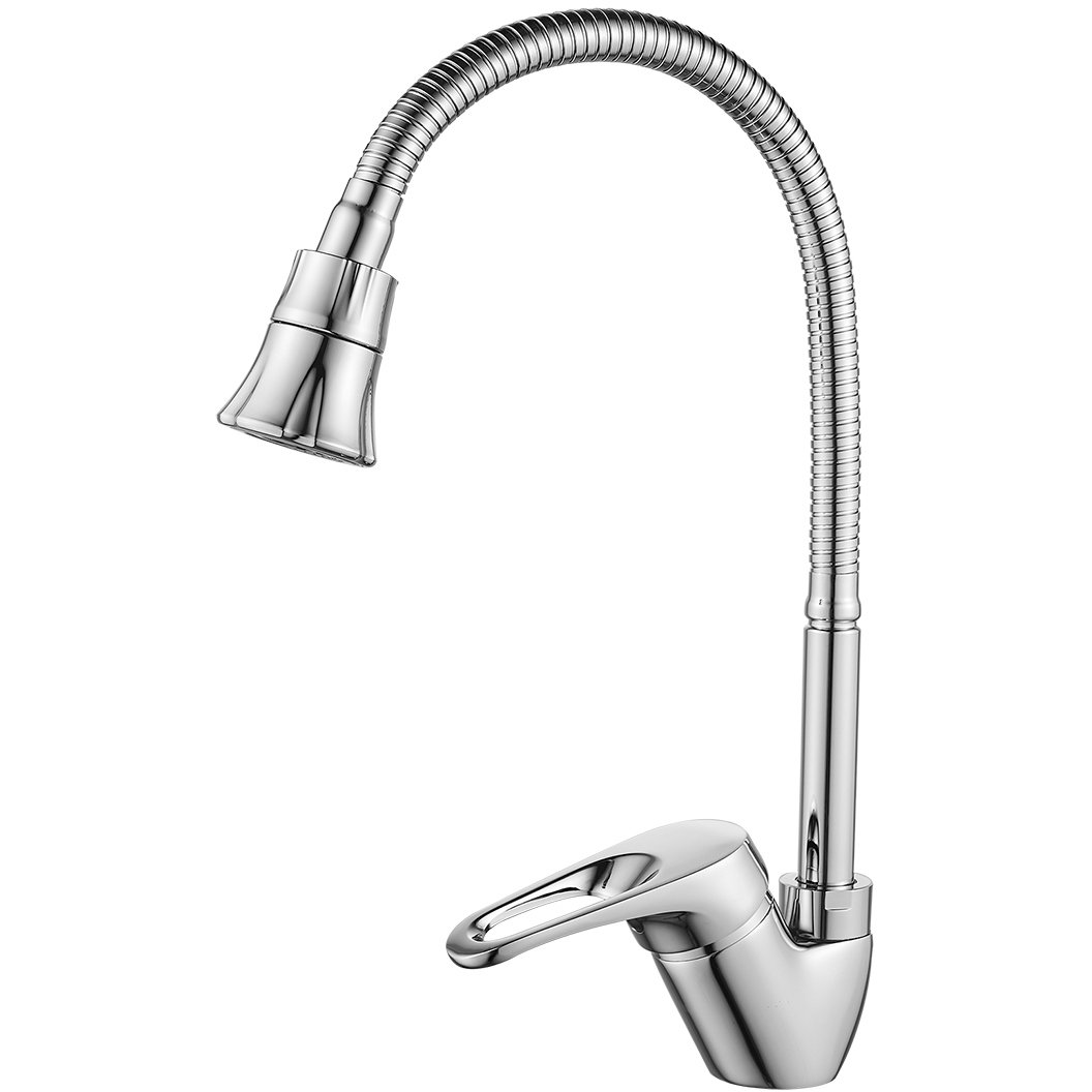 Смеситель для кухни Rossinka (Росинка) B35-26 хром с гибким изливом