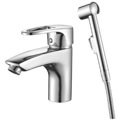 Смеситель для умывальника Decoroom (Декорум) и биде монолитный, хром DR70015