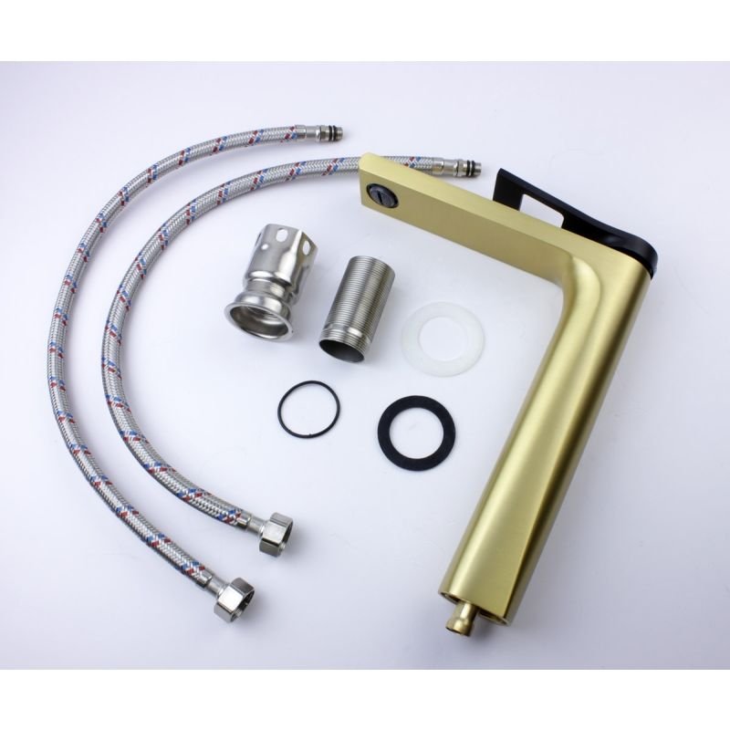 Смеситель для раковины Bronze de Luxe (Бронз Де Люкс) Element EL21GB, матовое золото