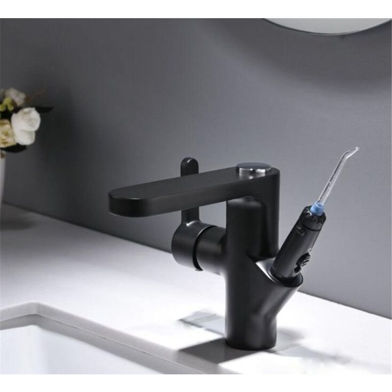 Смеситель для раковины с ирригатором Bronze de Luxe (Бронз Де Люкс) Optimal 10188B, черный