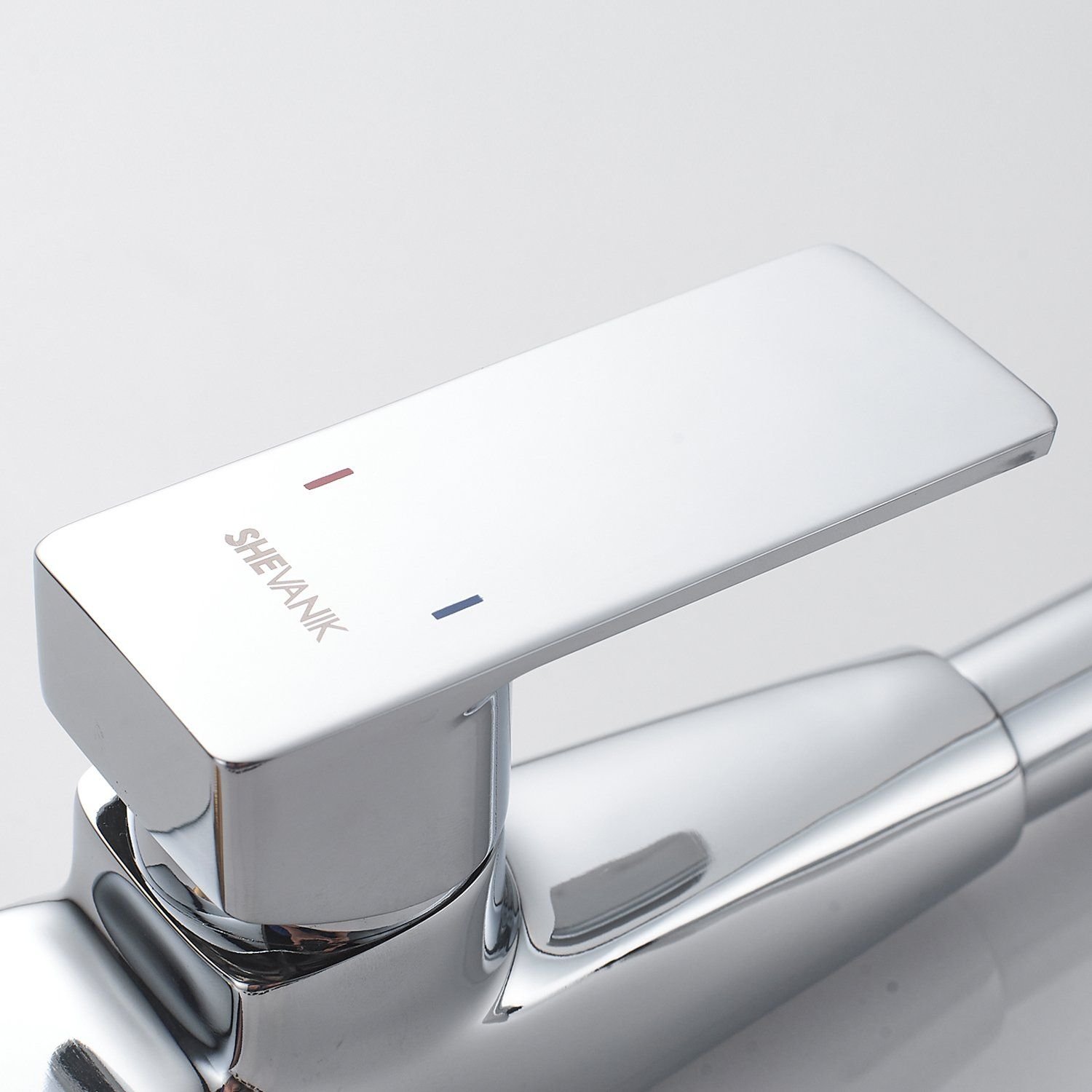 Смеситель для кухни с гибким изливом Shevanik (Шеваник) S543-9, хром/серый