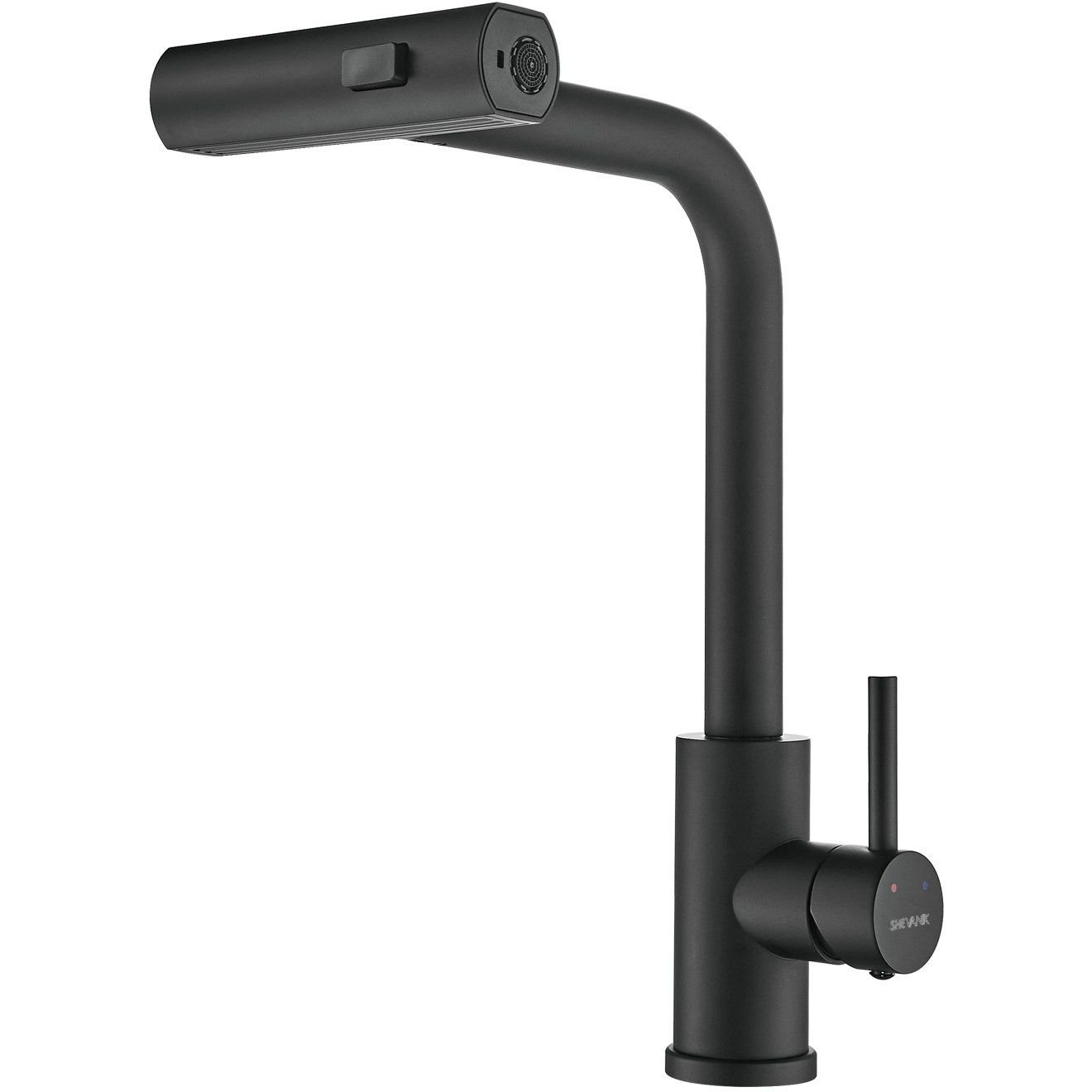 Смеситель для кухни с мультифункциональным изливом Shevanik (Шеваник) S263H, черный