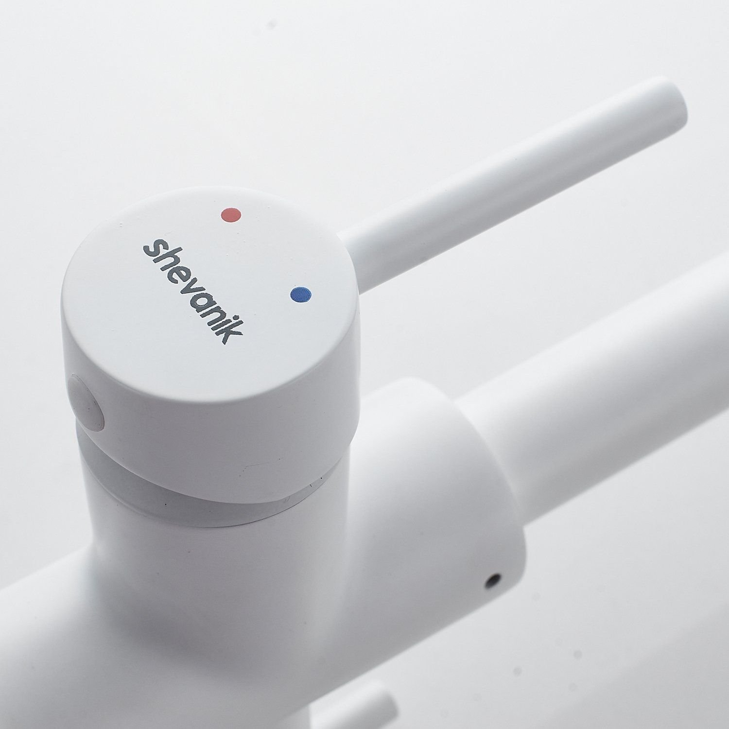 Смеситель для кухни с подключением фильтра Shevanik (Шеваник) S228C, белый