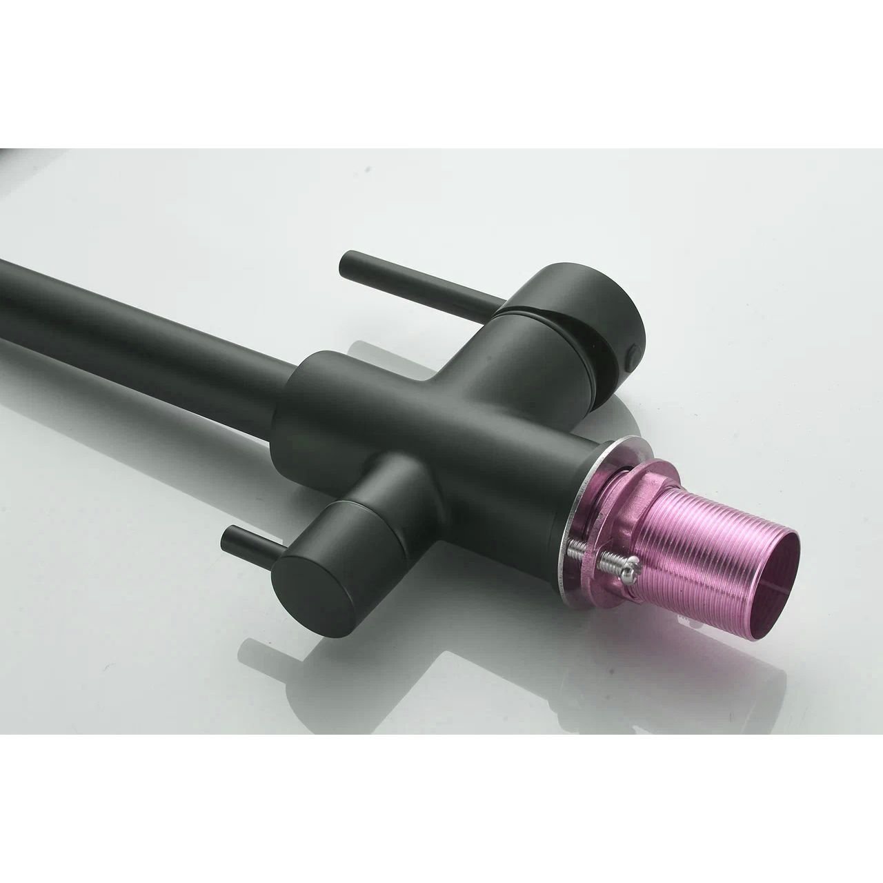 Смеситель для кухни с подключением фильтра Shevanik (Шеваник) S228H, черный