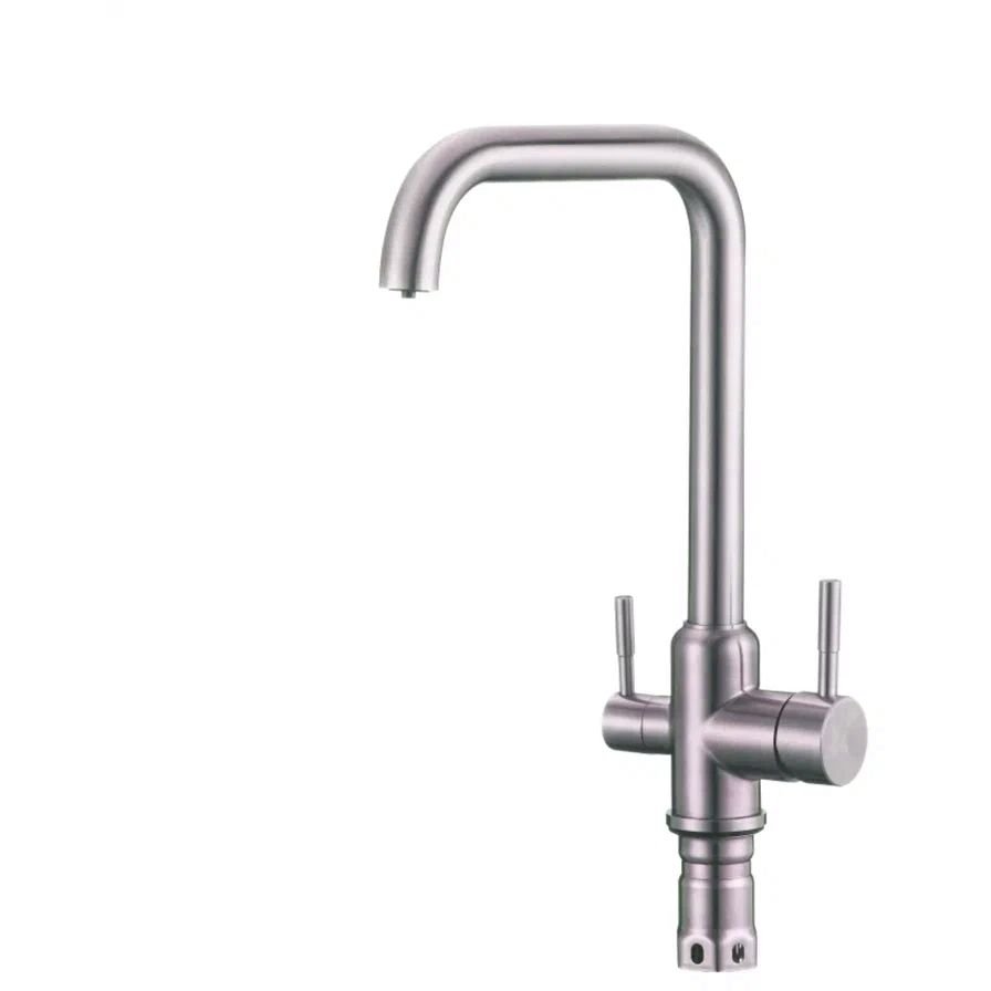 Смеситель для кухни с подключением фильтра Shevanik (Шеваник) S268B, сатин