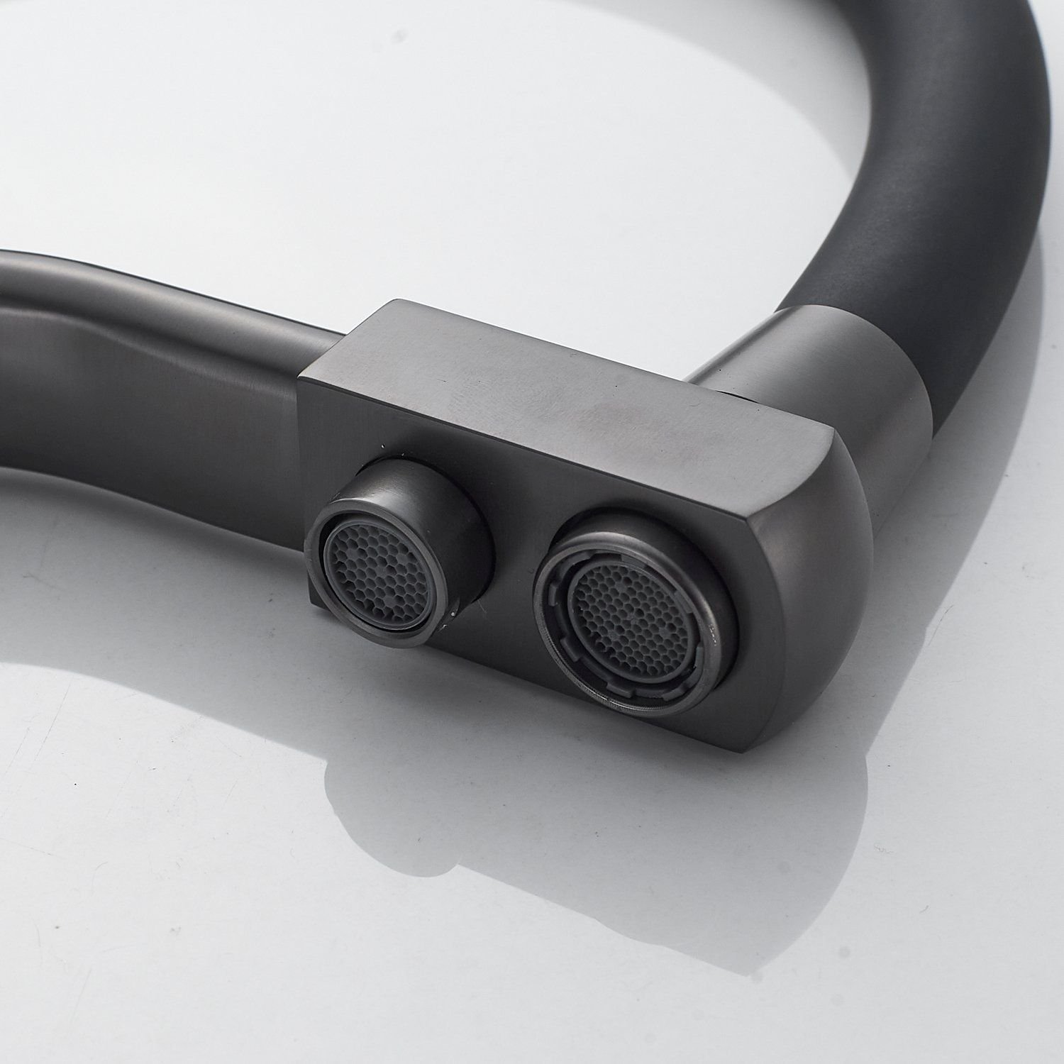 Смеситель для кухни с подключением фильтра Shevanik (Шеваник) S968T, оружейная сталь