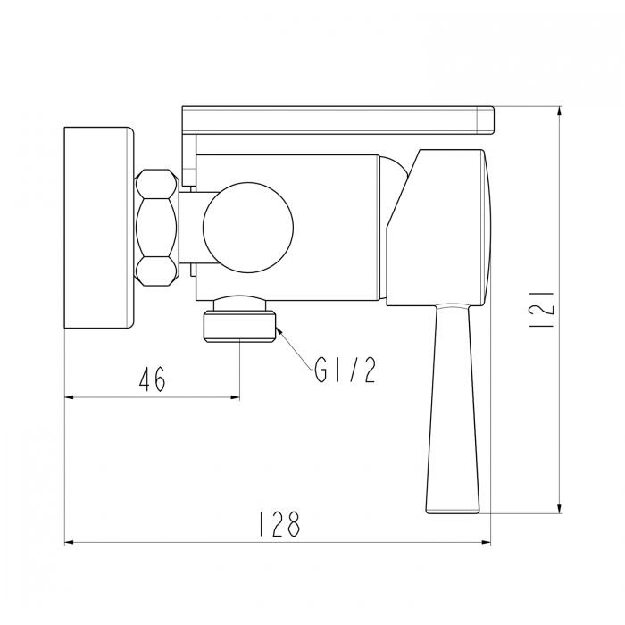 Смеситель с гигиеническим душем и полкой Frap (Фрап) F7514 хром